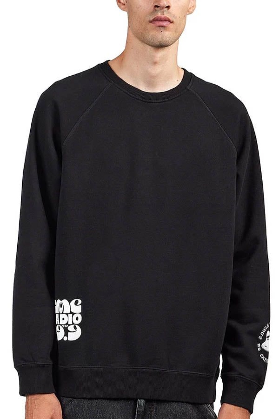 Abbigliamento EDWIN | Felpa Girocollo Dwin Emc Radio Sweat Black