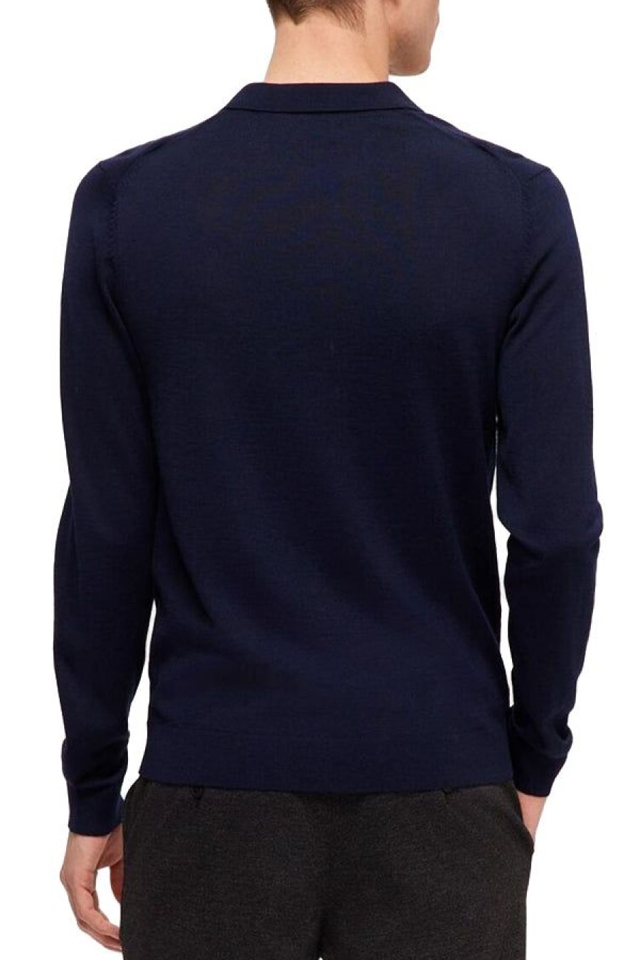 Abbigliamento SELECTED | Slhtown Merino Coolmax Knit Polo Navy Blazer