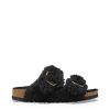 Calzature BIRKENSTOCK | Arizona Big Buckle Shearling Fur Teddy Black Gold