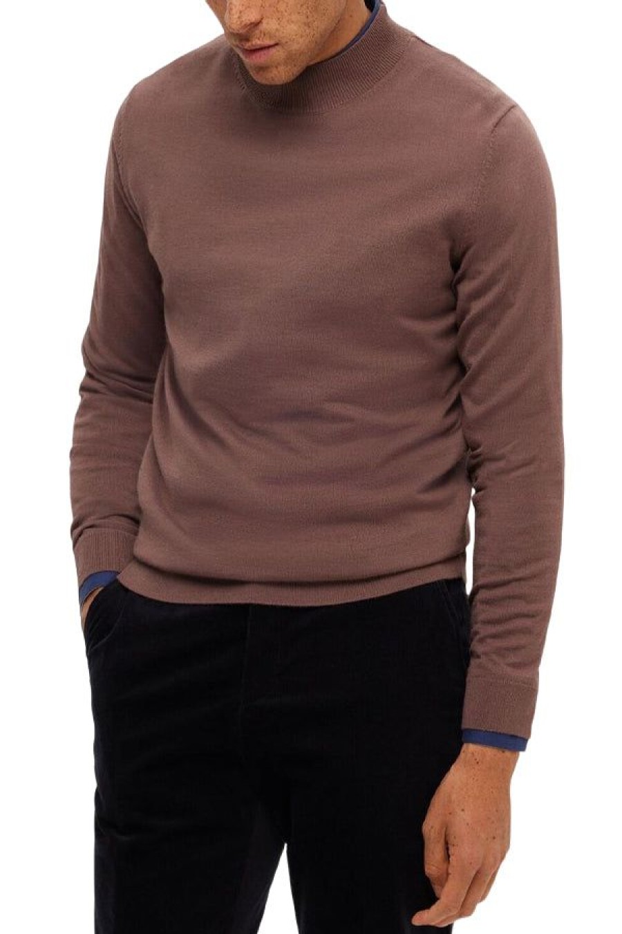 Abbigliamento SELECTED | Maglione Merino Coolmax Peppercorn