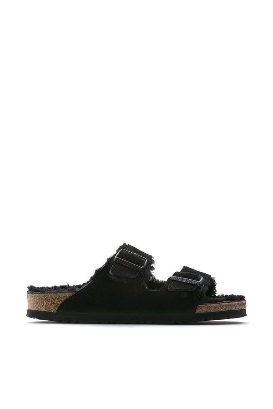 Calzature BIRKENSTOCK | Arizona Shearling Suede Leather Black/Black