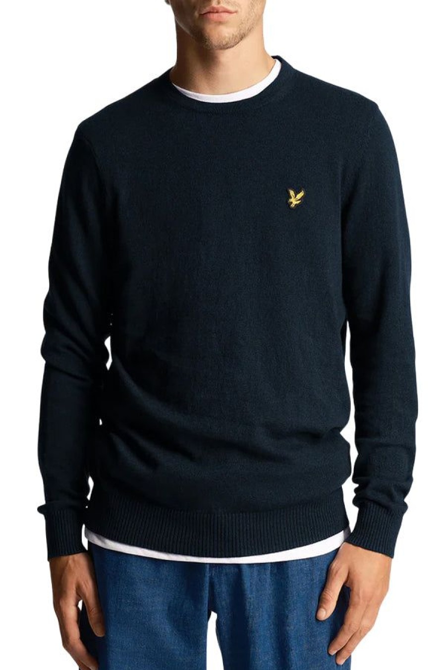 Abbigliamento LYLE & SCOTT | Jumper Neck Equipaggio Di Cotton Merino Dark Navy