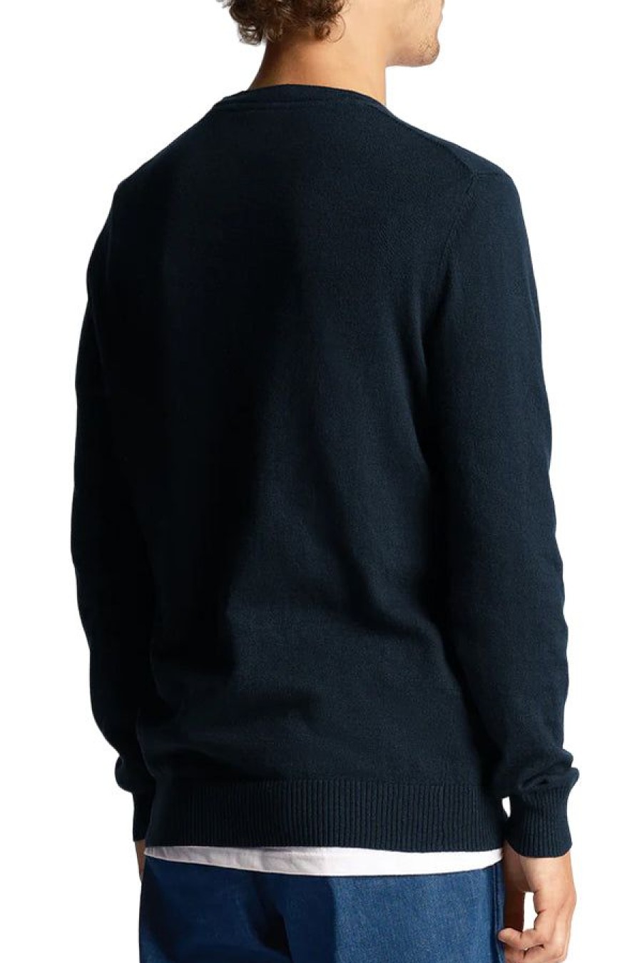 Abbigliamento LYLE & SCOTT | Jumper Neck Equipaggio Di Cotton Merino Dark Navy