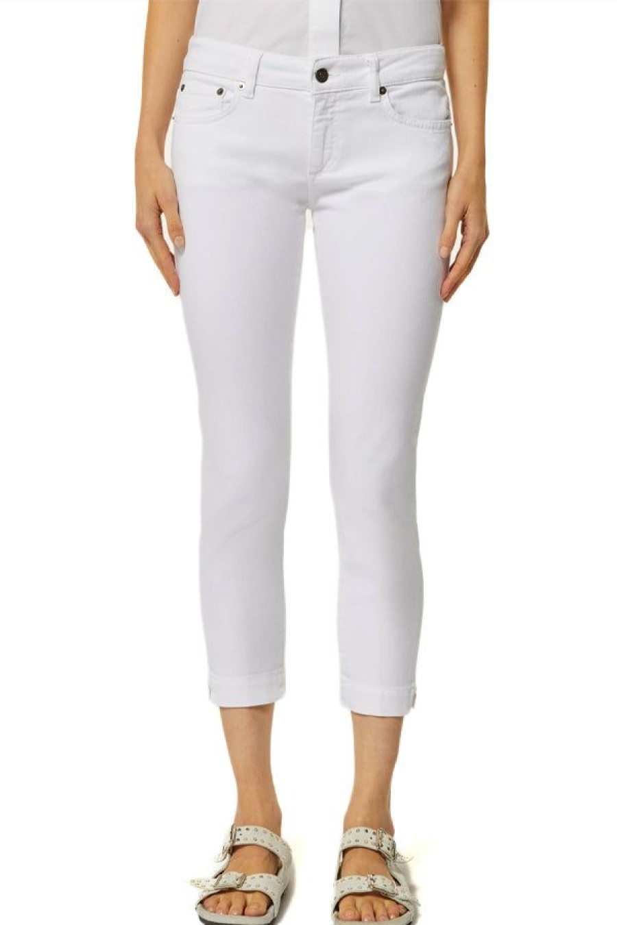 Abbigliamento DONDUP | Pantalone Rose Bianco