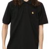 Abbigliamento CARHARTT WIP | S/S Chase Pique Polo Black / Gold