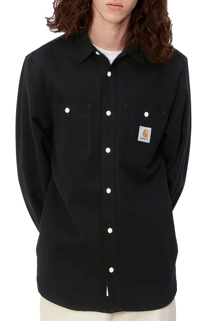 Abbigliamento CARHARTT WIP | L/S Clink Shirt Black /Rigid