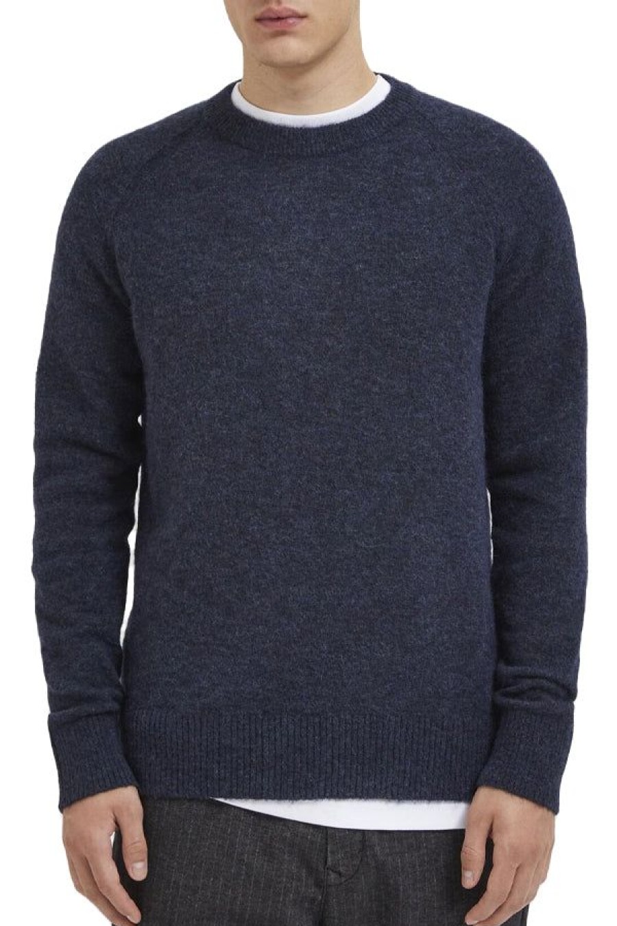 Abbigliamento SELECTED | Slhrai Ls Knit Crew Neck Sky Captain