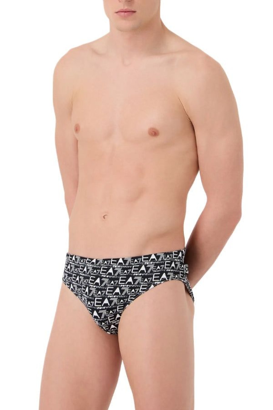 Abbigliamento EA7 | Swimming Slip Active Black/White