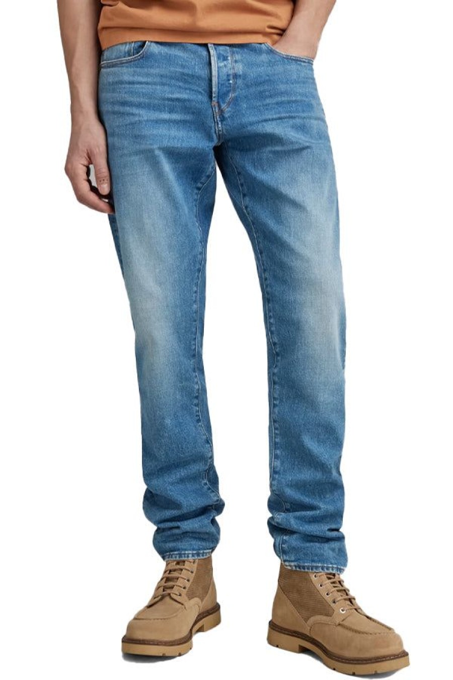 Abbigliamento G-STAR RAW | 3301 Regular Tapered Worn In Azure