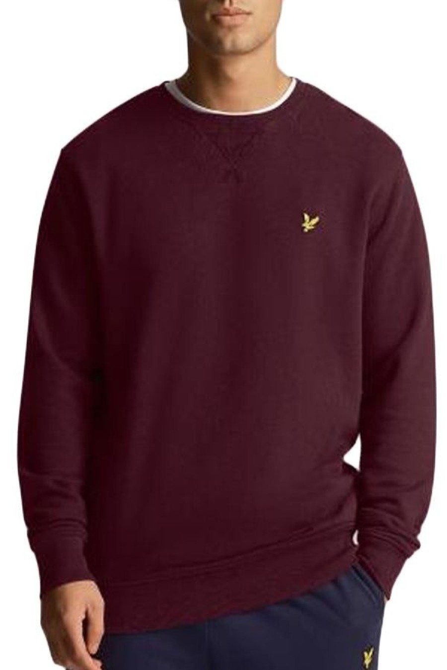 Abbigliamento LYLE & SCOTT | Brushed Back Crew Neck Burgundy