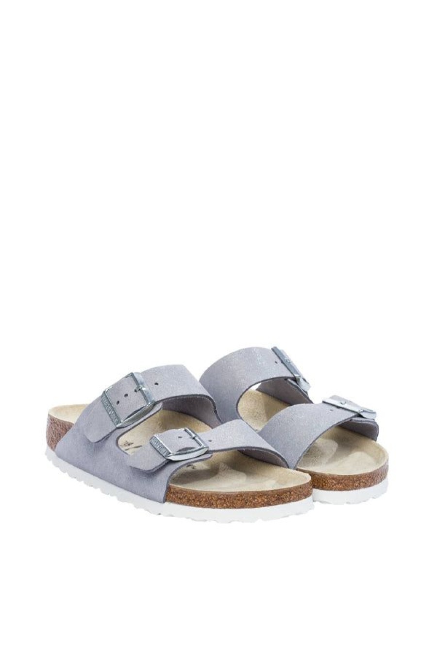 Calzature BIRKENSTOCK | Arizona Suede Leather Shimmering Purple Fog