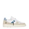 Calzature D.A.T.E. | Court 2.0 Vintage Calf White-Sky