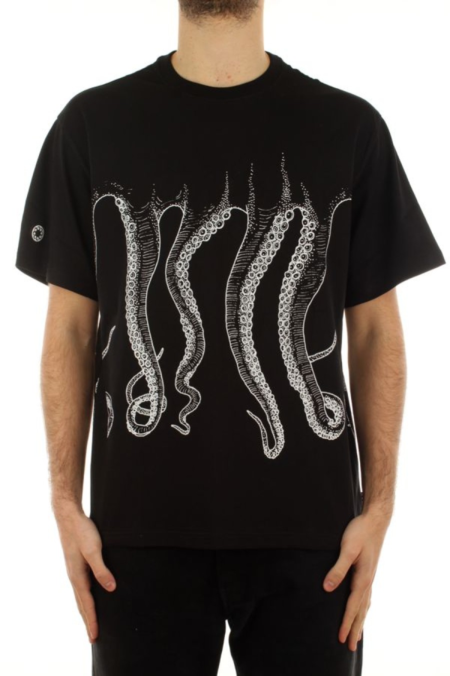 Abbigliamento OCTOPUS | Octopus Outline Tee White/Black