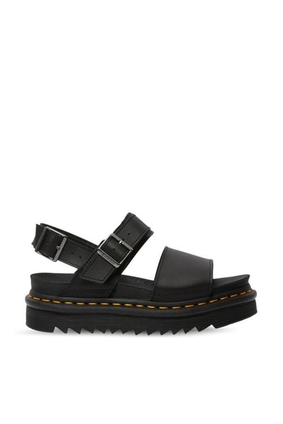 Calzature DR. MARTENS | Sandali Platform Voss Hydro Di Pelle Con Cinturino Black Hydro