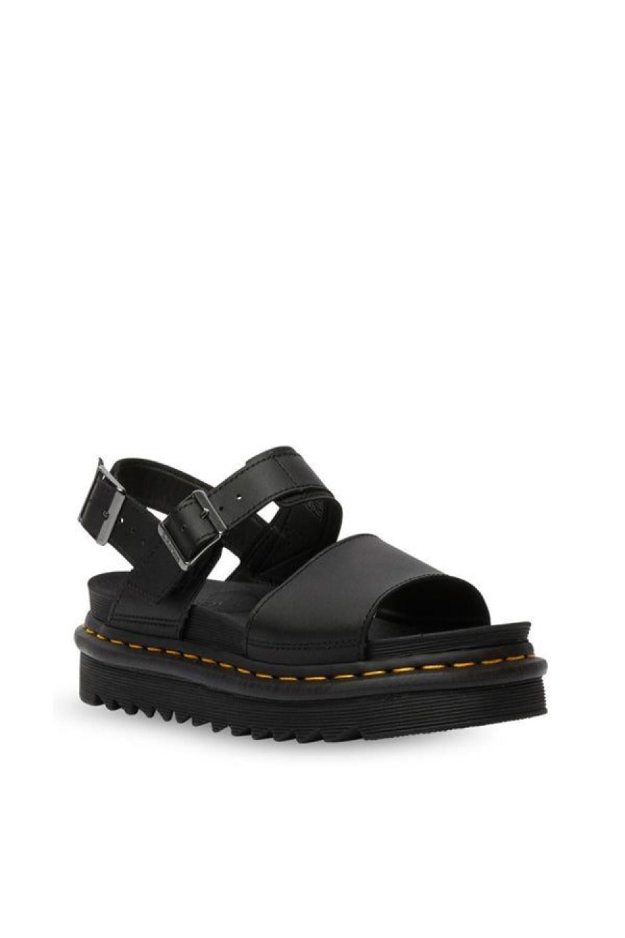 Calzature DR. MARTENS | Sandali Platform Voss Hydro Di Pelle Con Cinturino Black Hydro