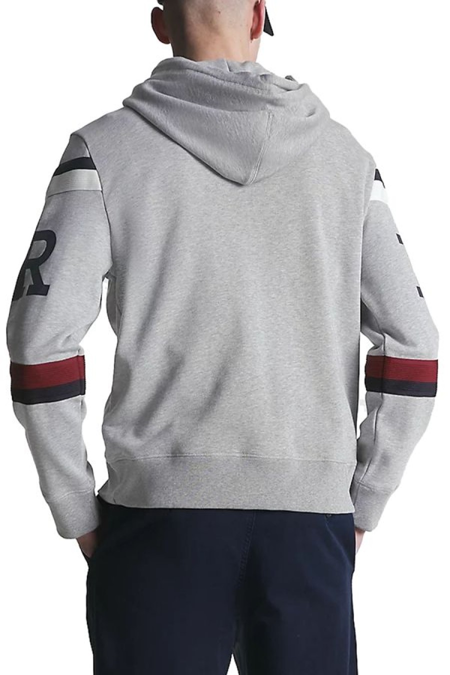 Abbigliamento TOMMY HILFIGER | Global Stripe Monotype Hoody Light Grey Heather