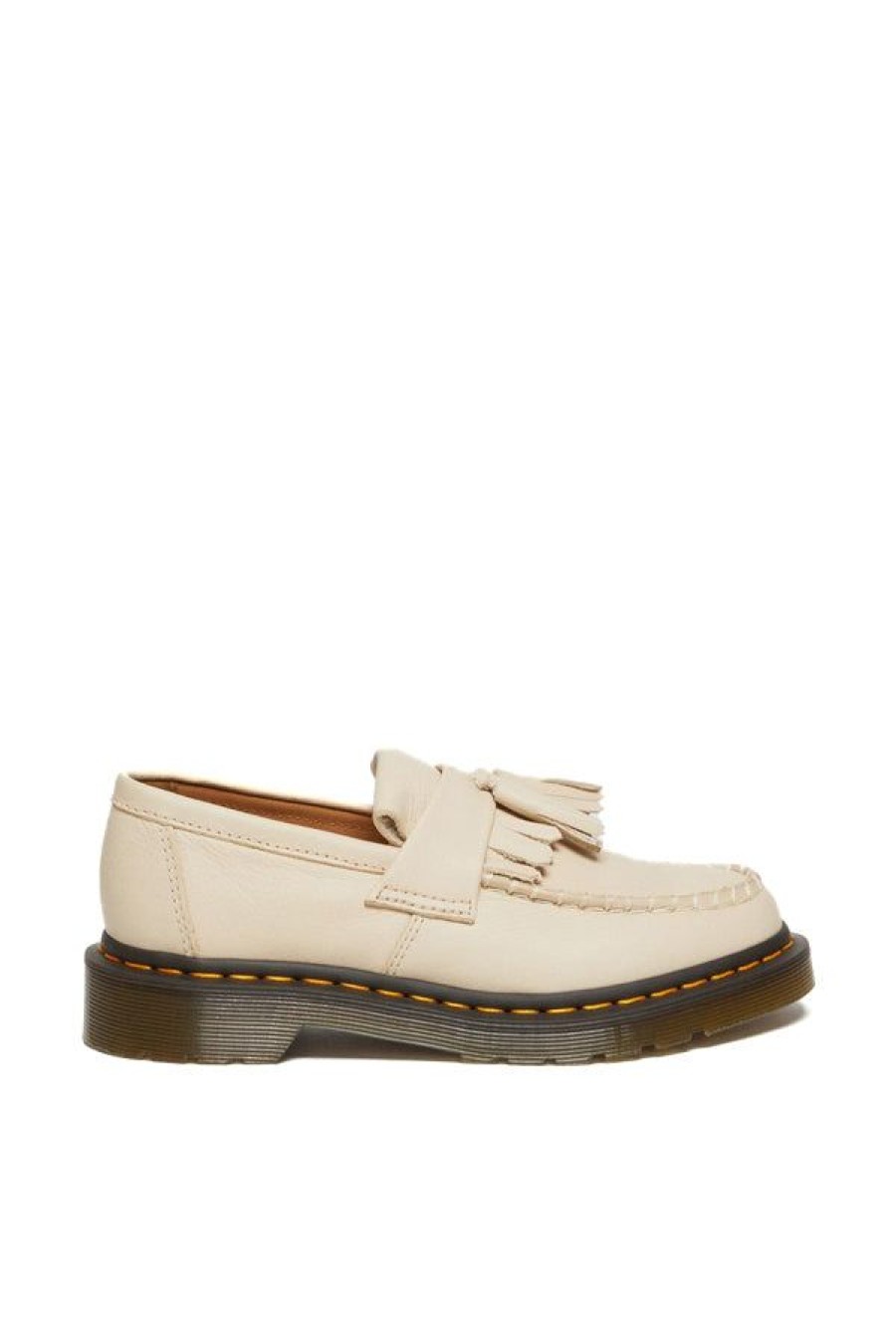 Calzature DR. MARTENS | Mocassini Adrian Con Nappe In Pelle Virginia Parchment Beige Virginia