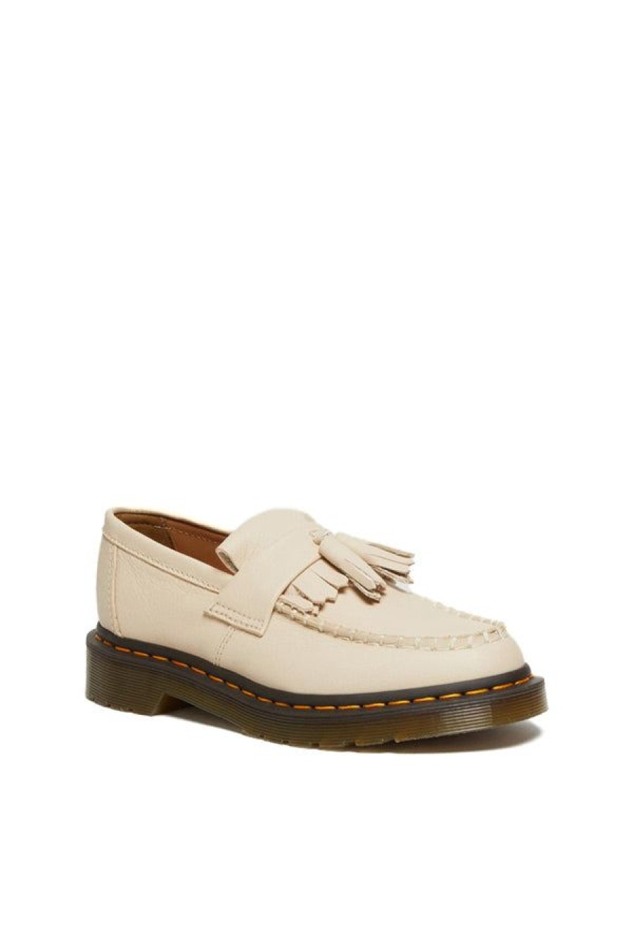 Calzature DR. MARTENS | Mocassini Adrian Con Nappe In Pelle Virginia Parchment Beige Virginia