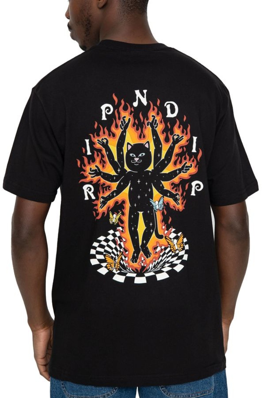 Abbigliamento RIPNDIP | Illusion Jerm Tee Black