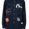 Abbigliamento EVISU | Multi-Pocket Denim Shirt Indigo Wash