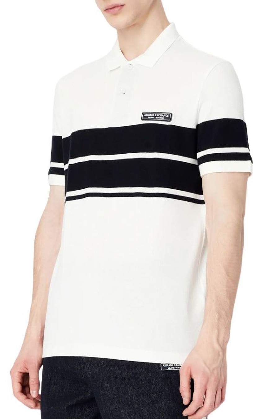 Abbigliamento ARMANI EXCHANGE | Jerseywear Off White/Deep Navy