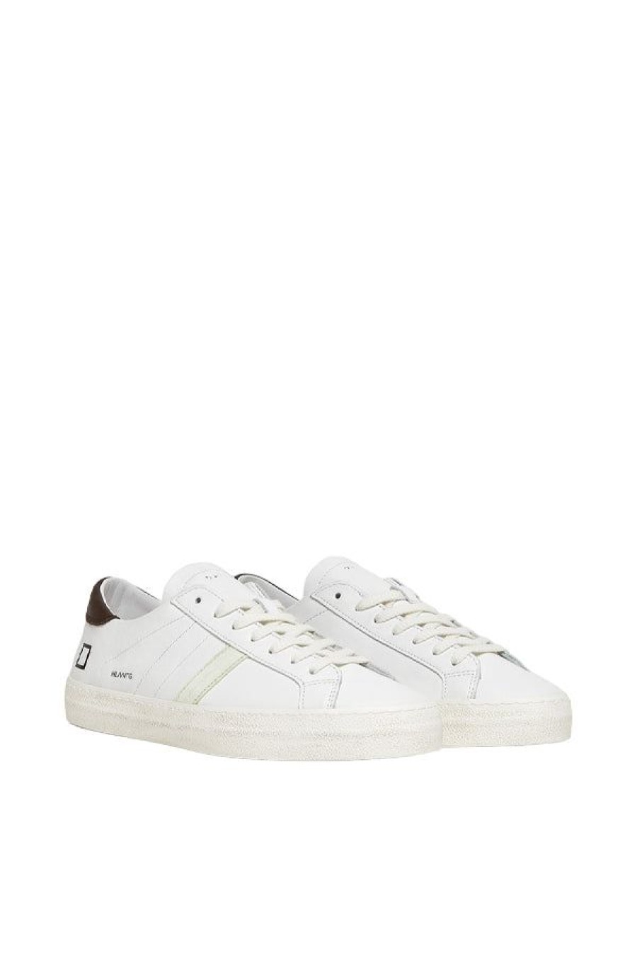 Calzature D.A.T.E. | Hill Low Vintage Calf White-T.Moro