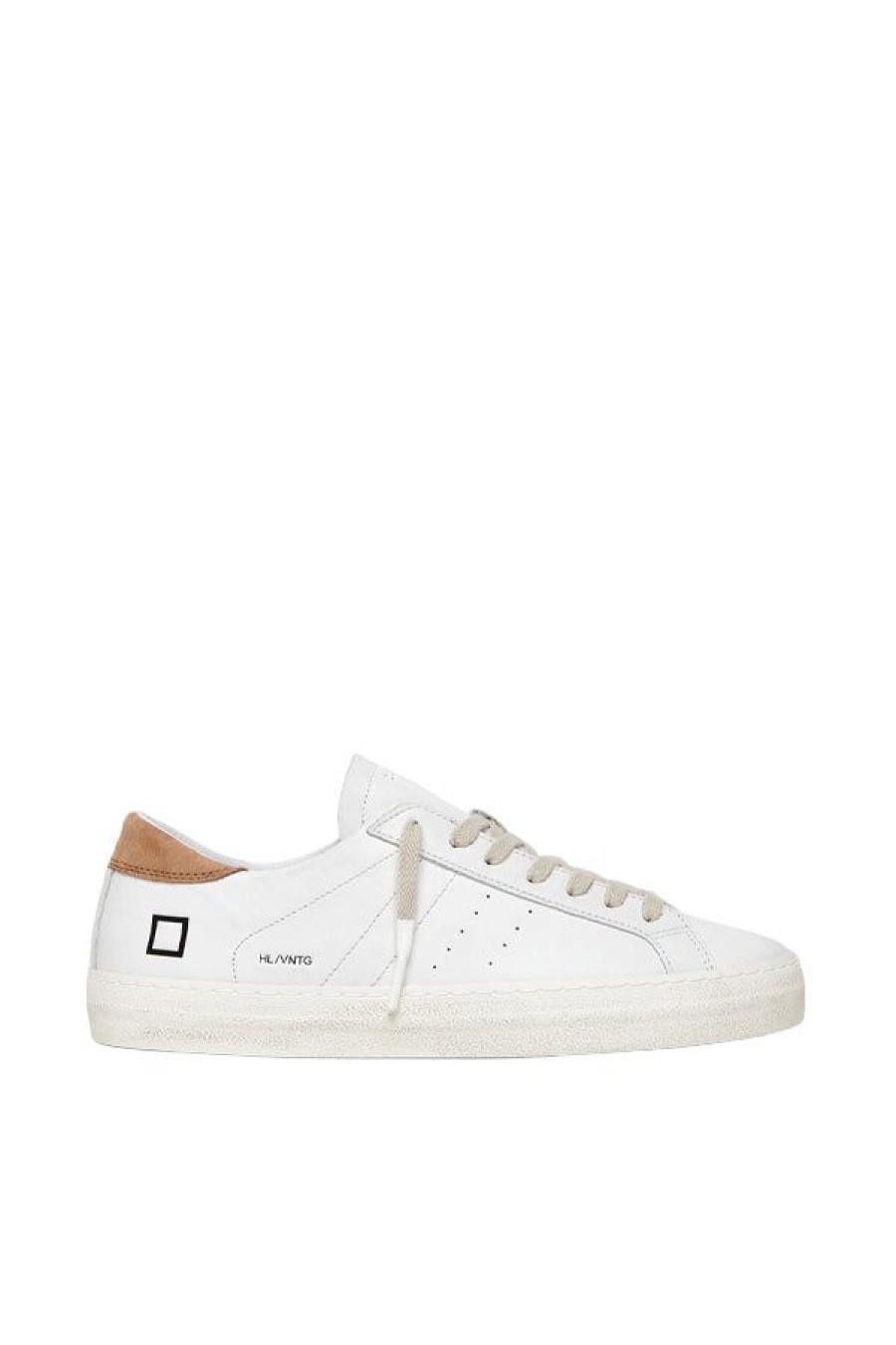 Calzature D.A.T.E. | Hill Low Vintage Calf White-Rust