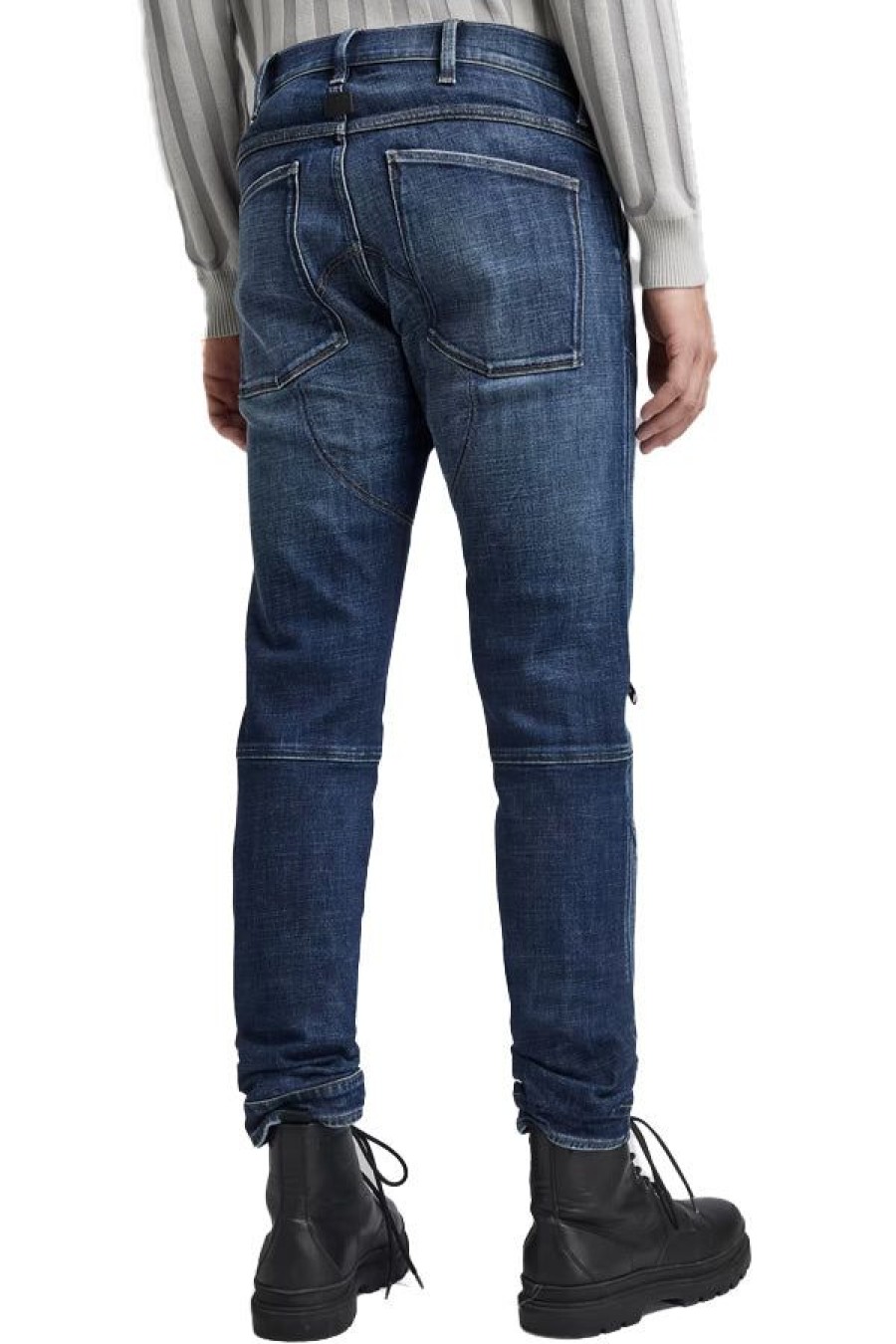 Abbigliamento G-STAR RAW | 5620 3D Zip Knee Skinny Worn In Stratos Restored