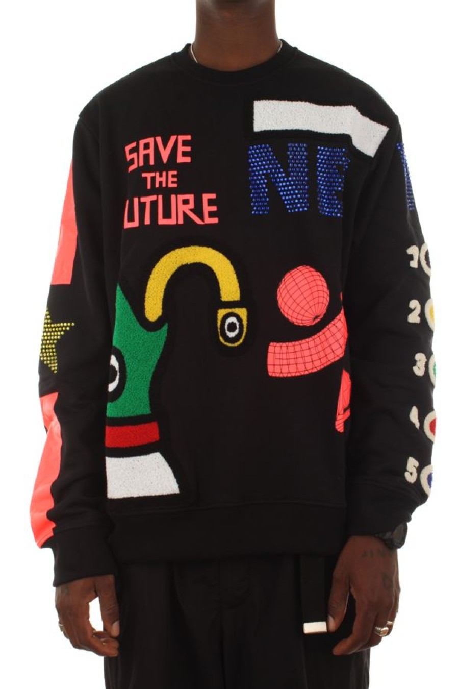 Abbigliamento WALTER VAN BEIRENDONCK | Colors By Numbers Sweat Os Cc26 Black