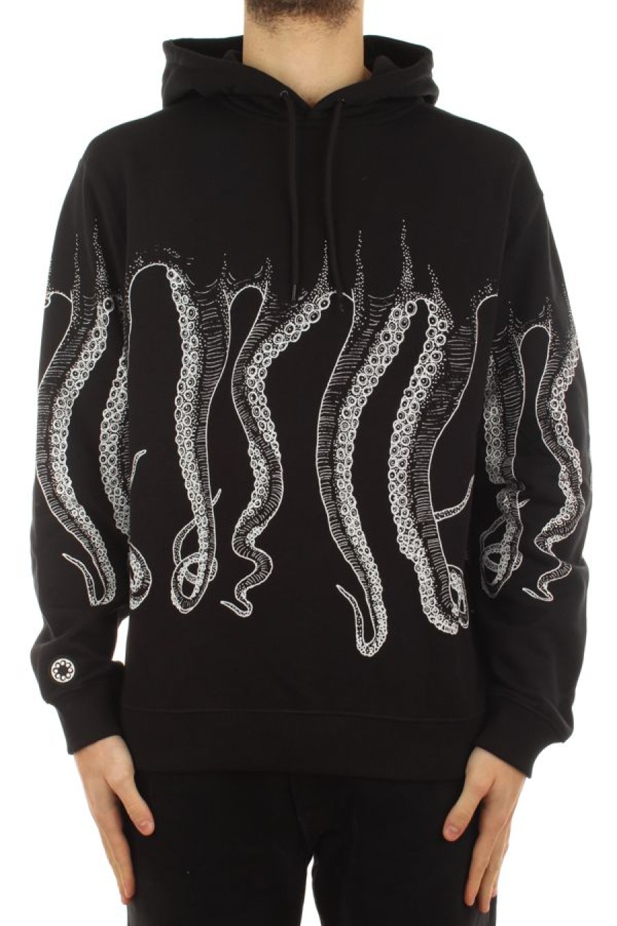 Abbigliamento OCTOPUS | Octopus Outline Hoodie White/Black