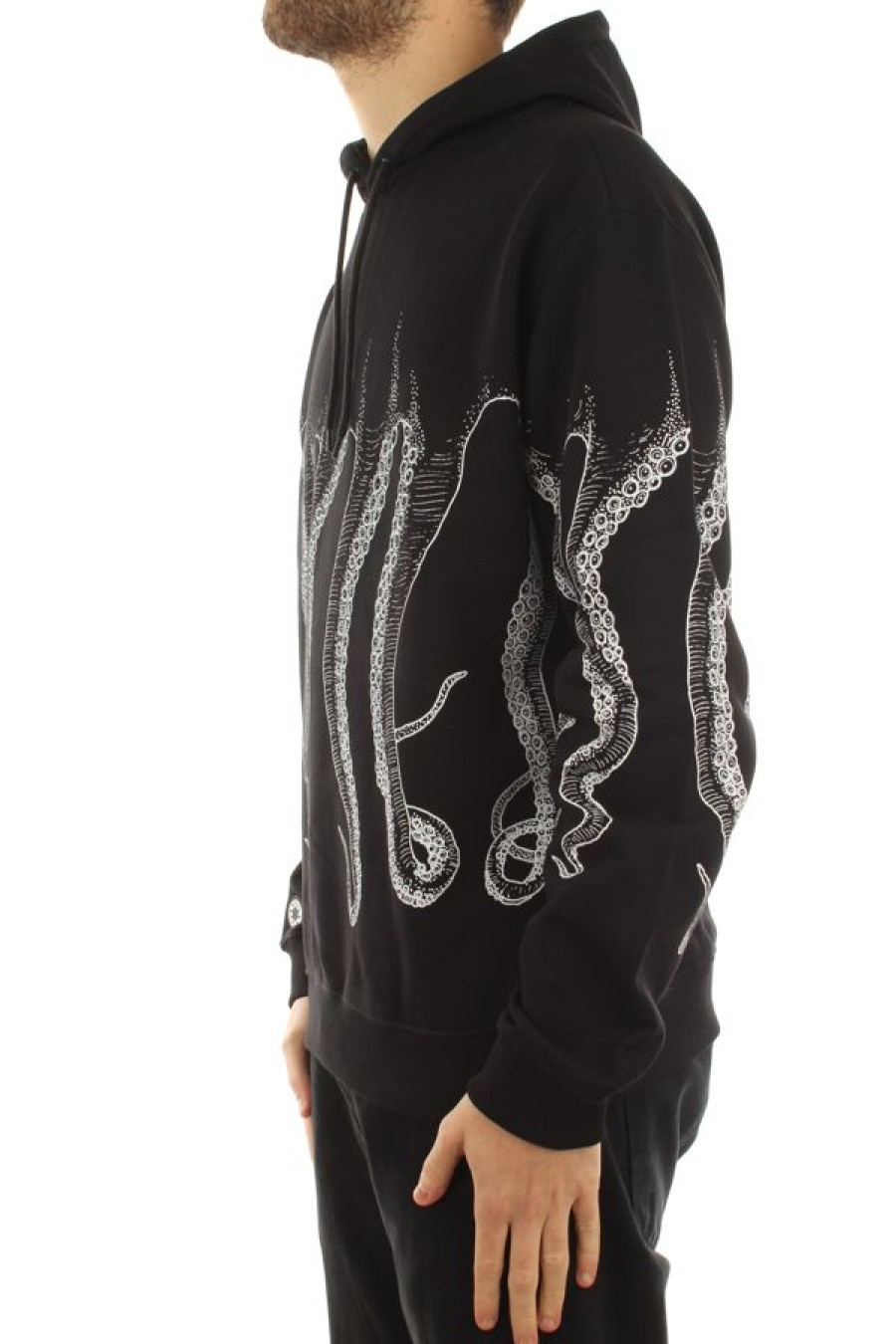 Abbigliamento OCTOPUS | Octopus Outline Hoodie White/Black