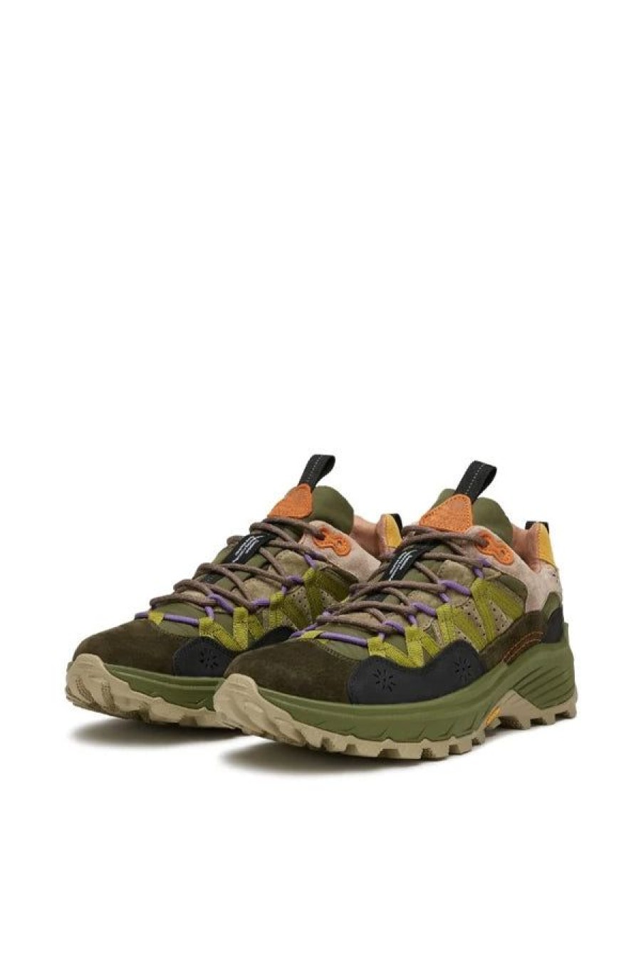 Calzature FLOWER MOUNTAIN | Iwano Man Suede/Nylon Marrone