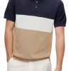 Abbigliamento SELECTED | Slhmattis Ss Knit Block Polo Sky Captain