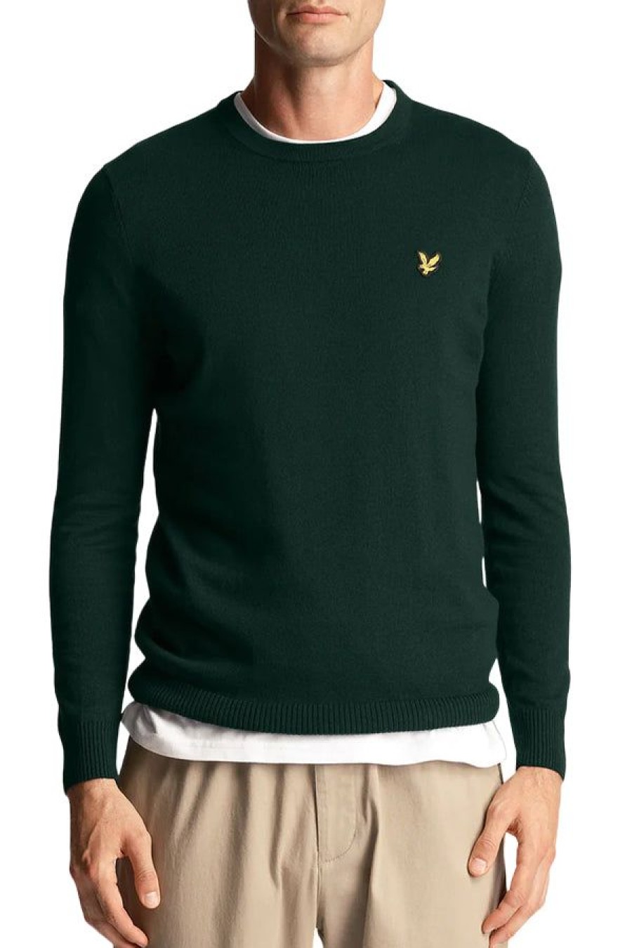 Abbigliamento LYLE & SCOTT | Jumper Neck Equipaggio Di Cotton Merino Dark Green