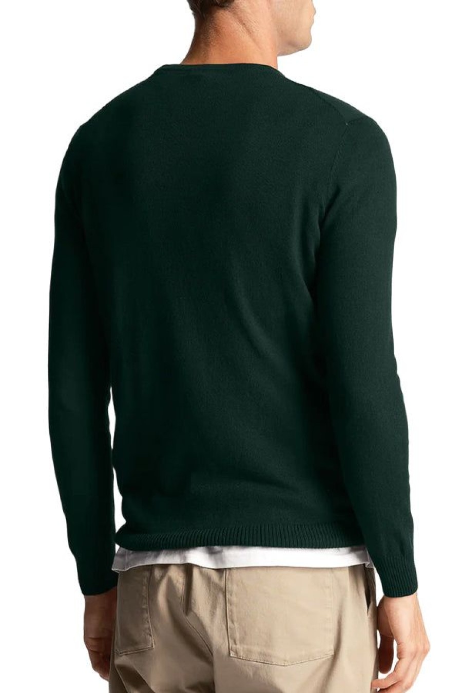 Abbigliamento LYLE & SCOTT | Jumper Neck Equipaggio Di Cotton Merino Dark Green