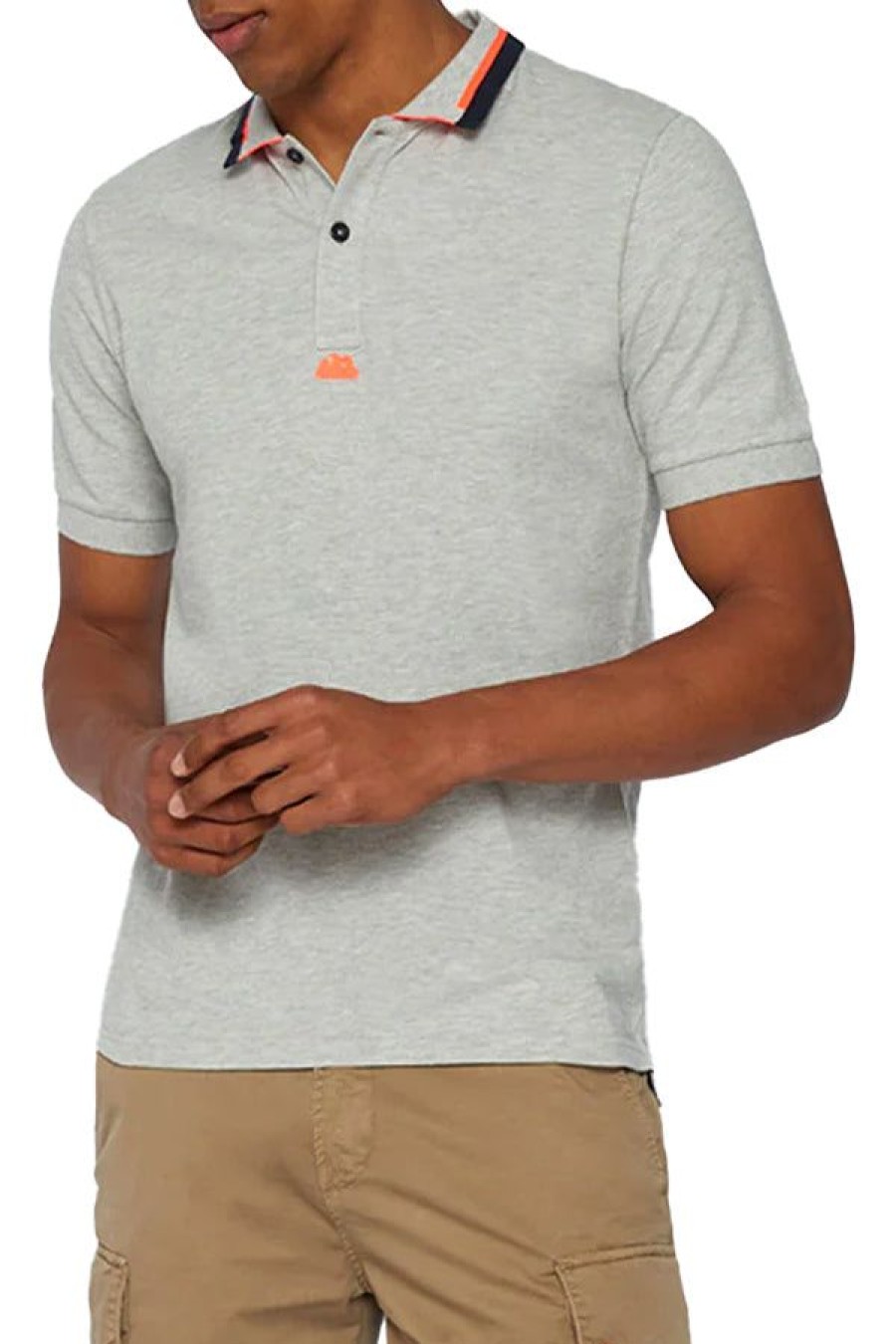 Abbigliamento SUNDEK | Polo Ss 01 Grey Melange