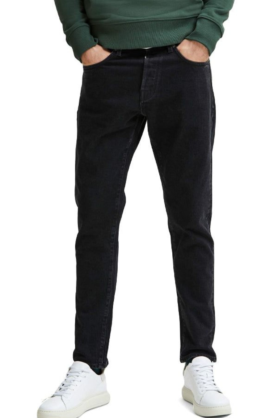 Abbigliamento SELECTED | Slh172-Slimtape Toby 3072 Blk Jns Black Denim