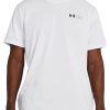 Abbigliamento UNDER ARMOUR | Maglia A Maniche Corte Ua Heavyweight Left Chest Logo Repeat White