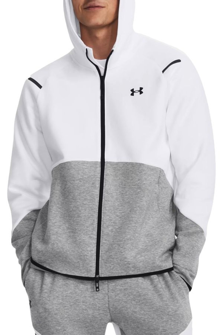 Abbigliamento UNDER ARMOUR | Maglia Ua Unstoppable Fleece Full Zip Mod Gray