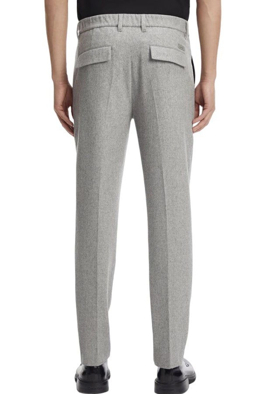 Abbigliamento CALVIN KLEIN | Heavier Wool Blend Tapared Pleat Light Grey Heather