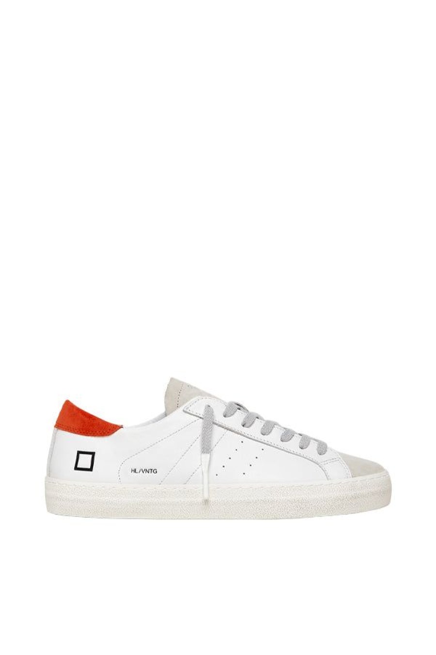 Calzature D.A.T.E. | Hill Low Vintage Calf White-Coral