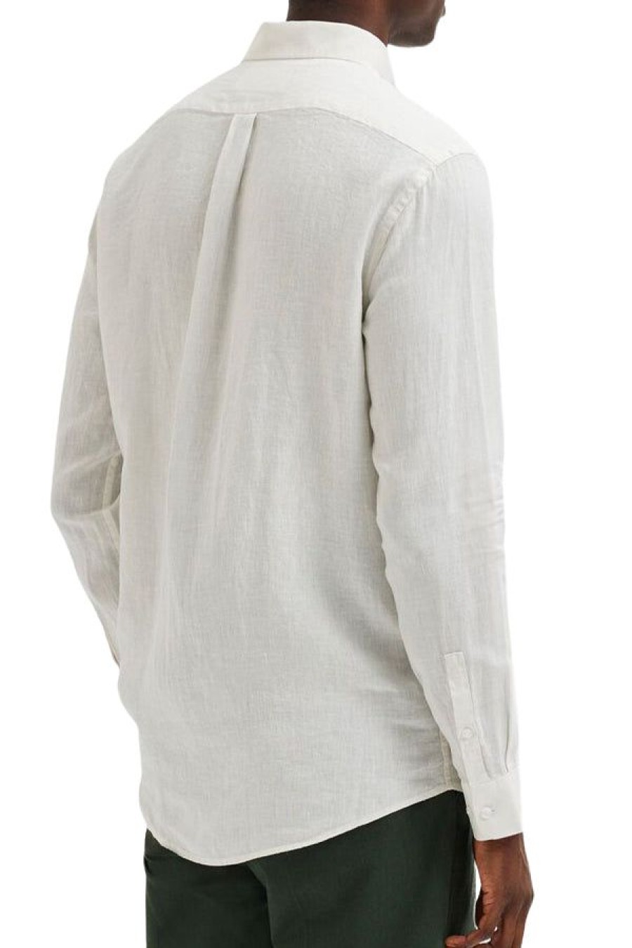 Abbigliamento SELECTED | Slhregkylian-Linen Shirt Ls B Cloud Dancer