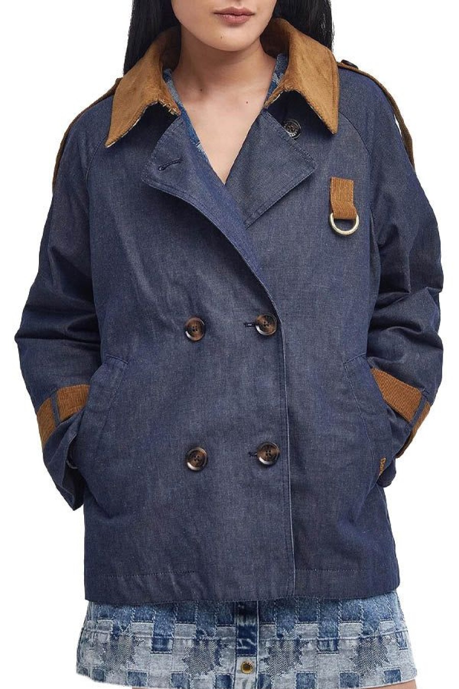 Abbigliamento BARBOUR | Giacca Antipioggia Easington Indigo/Summer Nany Northumberl