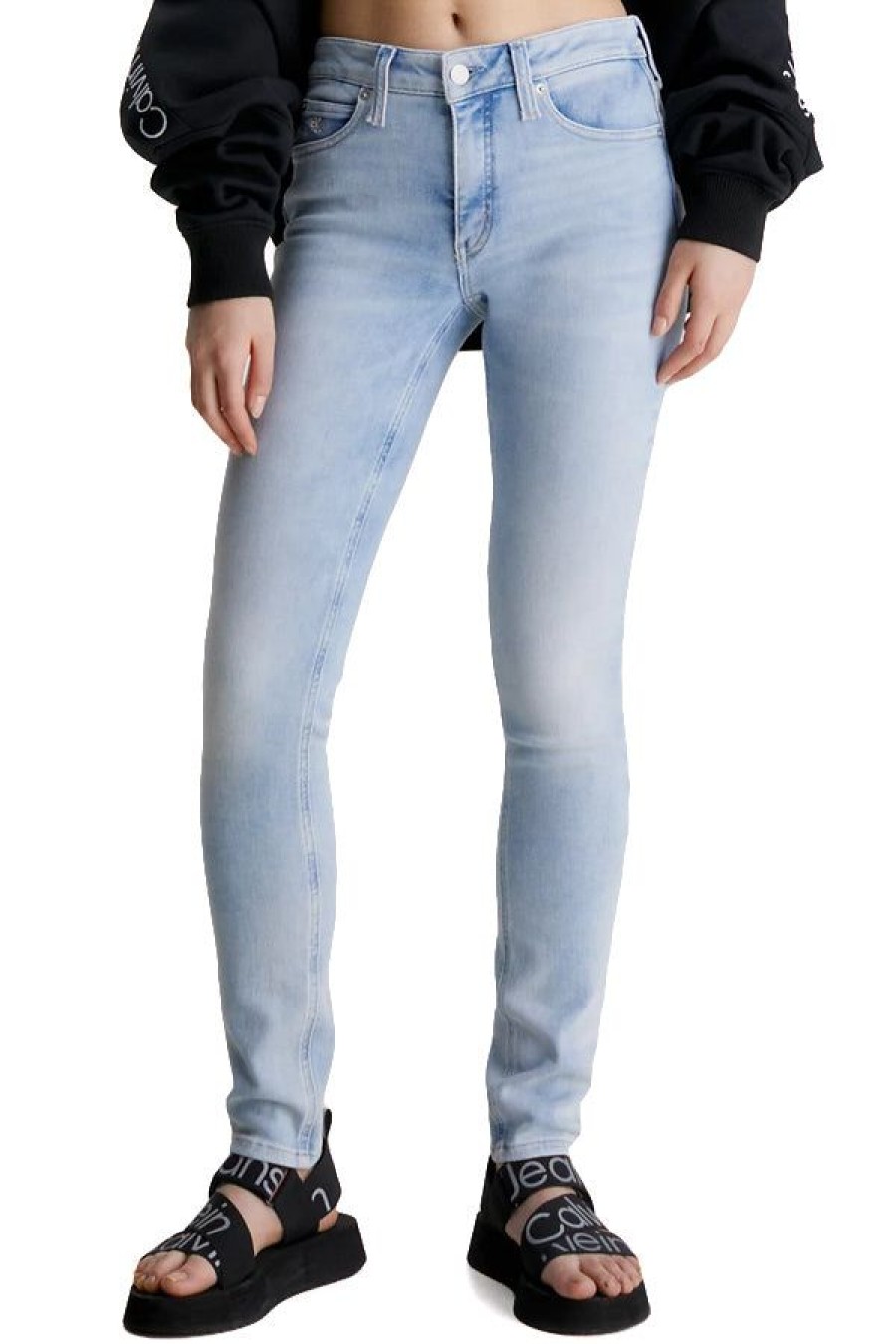 Abbigliamento CALVIN KLEIN JEANS | Mid Rise Skinny Denim Light