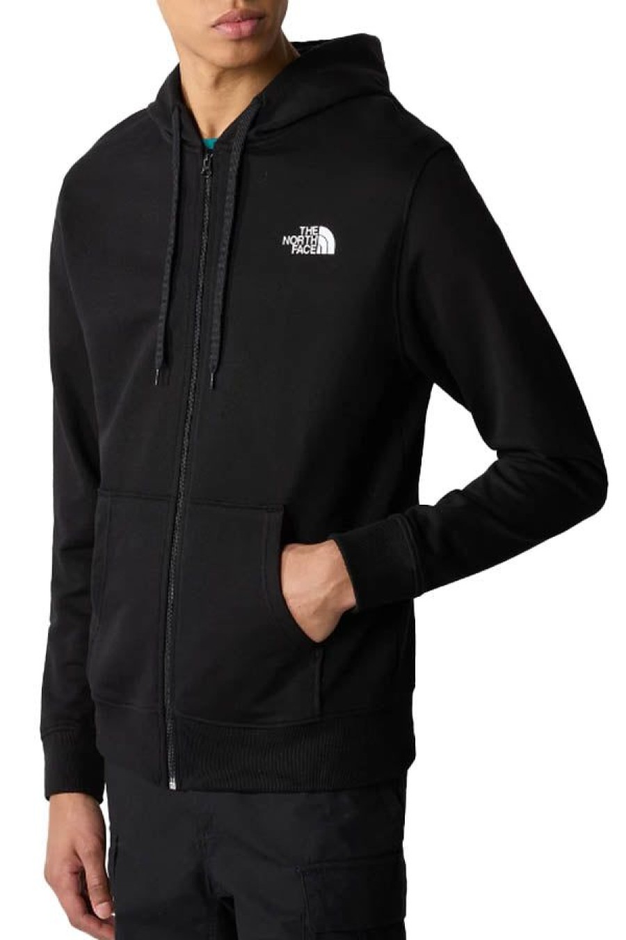 Abbigliamento THE NORTH FACE | Felpa Con Cappuccio Open Gate Light Con Cerniera Integrale Tnf Black