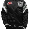 Abbigliamento MITCHELL & NESS | Nfl Heavyweight Satin Jacket Raiders Black