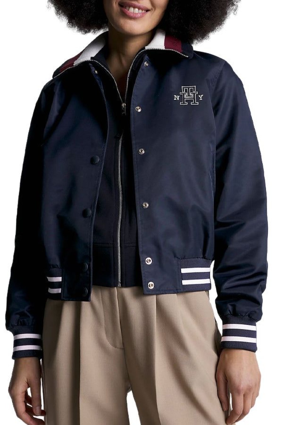 Abbigliamento TOMMY HILFIGER | Bomber Varsity Con Logo Desert Sky