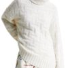 Abbigliamento TOMMY HILFIGER | Dolcevita Th Monogram Con Finitura Tramata Ancient White