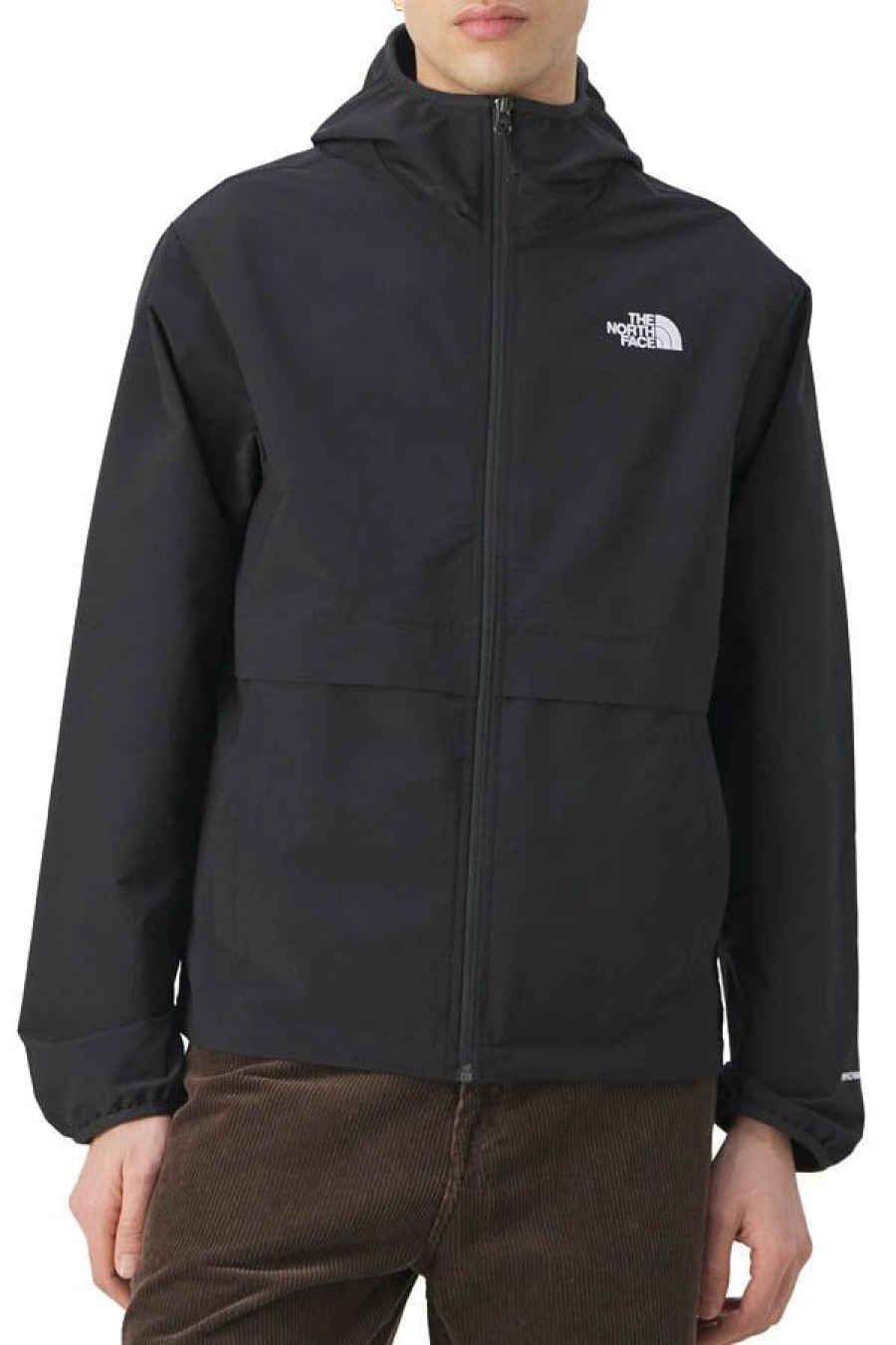 Abbigliamento THE NORTH FACE | Giacca Tnf Easy Wind Con Cappuccio E Cerniera Integrale Da Uomo Tnf Black