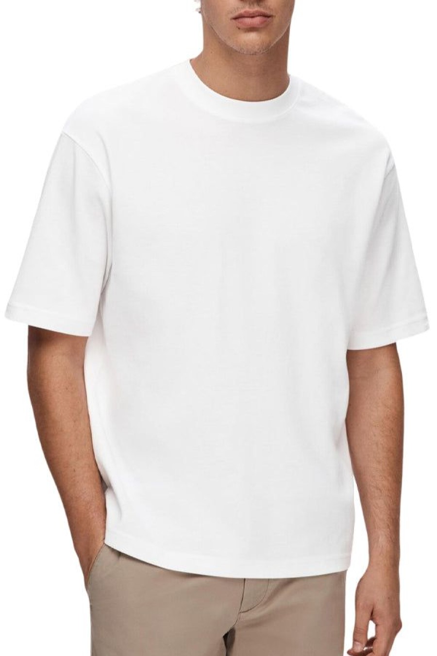 Abbigliamento SELECTED | Slhlooseoscar Ss O-Neck Tee Bright White